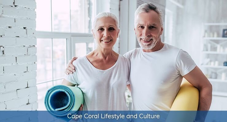 cape coral lifestyle and culture royal shell real estate couple at the gym